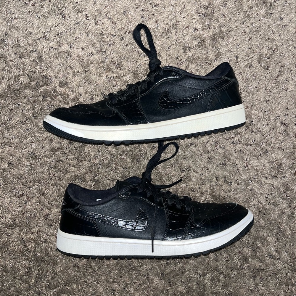 Air Jordan 1 Low Golf Black Crocodile 
Mens 11.5